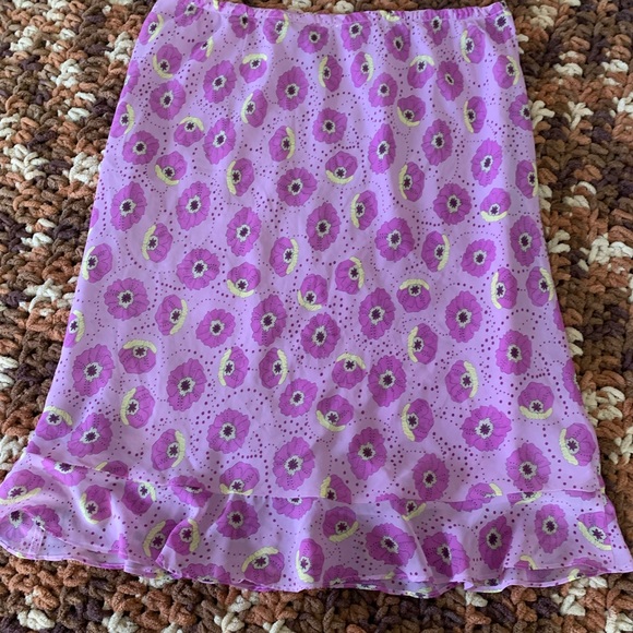 💝 FREE with Purchase - Y2K Inspired Purple Poppy Skirt w/Ruffles -Size S or 6-8 - Picture 3 of 3